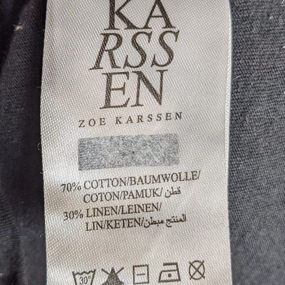 [REVOLVE] ZOE Karssen | Black Lace-Up Tee - Picture 6 of 9